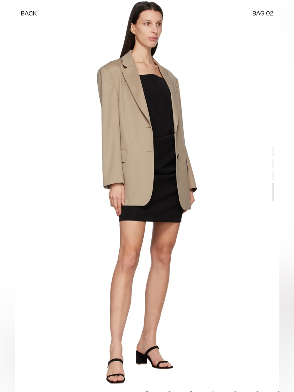 DRAE Beige Wool Boyfriend Blazer Size FR 34 Beige women’s Jacket